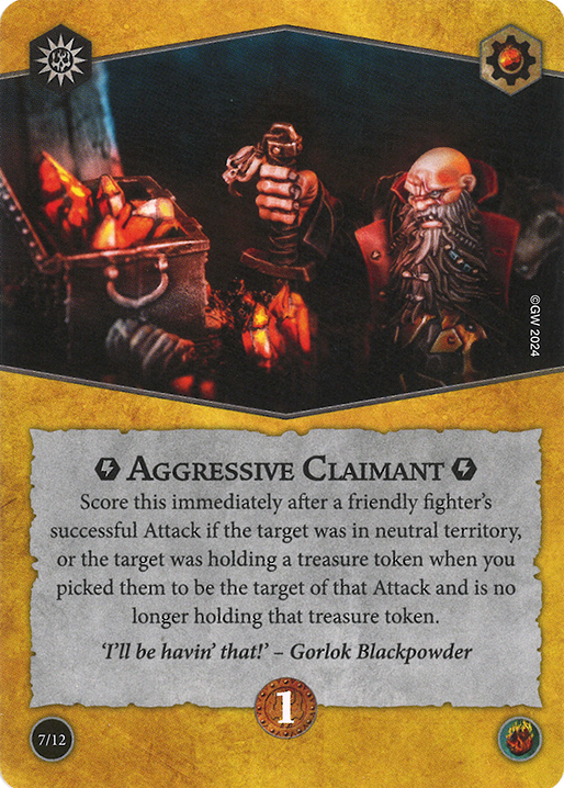Aggressive Claimant